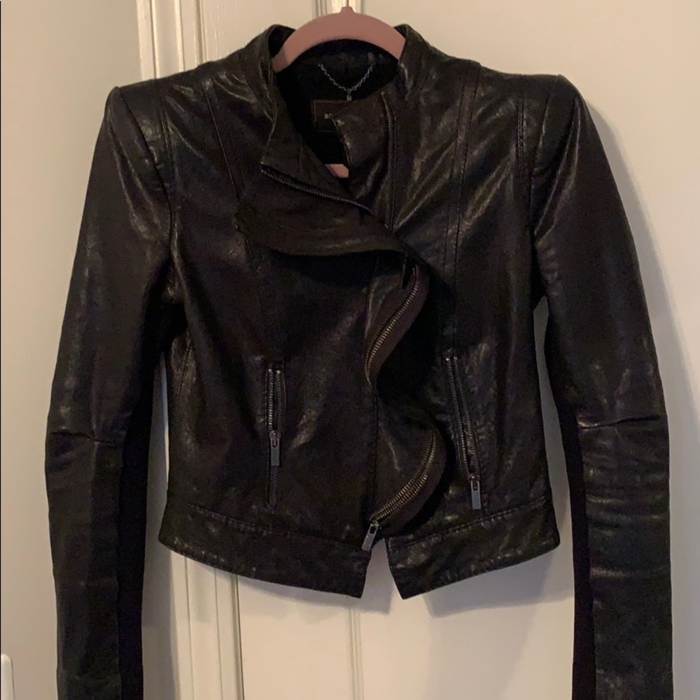 BCBG leather jacket